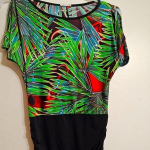 Tropical Print Women's Top